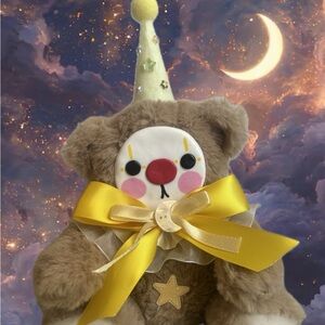 Handmade Clay Face Moon Bear